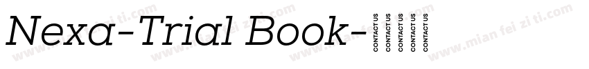 Nexa-Trial Book字体转换